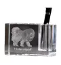 Tibetan Mastiff, Do khyi - Pen stand, crystal organiser with dog photo, unique desk decoration by Art-Dog brand