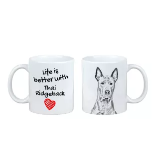 Thai Ridgeback kubek z psem life is better Art-Dog