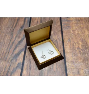 Dachshund Rauhhaar, Dackel, Teckel I - Hängende Ohrringe mit Hunden, entzückender Schmuck für Hunde-Mama, Geschenk für Mädchen von der Marke Art-Dog