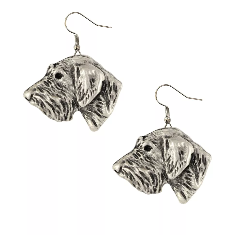 Teckel à poil dur, Chien-saucisse II - boucles d'oreilles pendantes avec des chiens, bijoux charmants pour maman de chien, cadeau pour fille de la marque Art-Dog