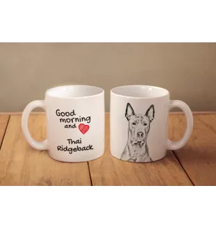 Thai Ridgeback kubek z psem good morning Art-Dog