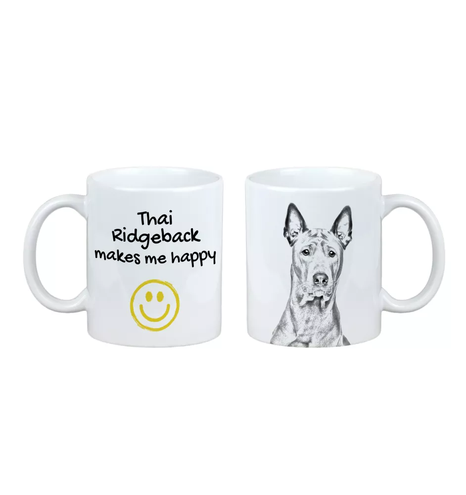 Thai Ridgeback - cup with a dog, cheerful cup for a dog lover, personalized gift from the Art-Dog brand