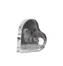 Tibetan Mastiff, Do khyi - crystal clock with a dog picture, heart-shaped shelf clock, personalized standing clock by Art-Dog brand