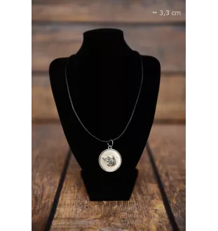 Teckel à poil dur, Chien-saucisse I - collier avec chien, pendentif pour maman de chien, bijoux uniques de la marque Art-Dog