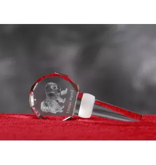 Do khyi, Tibetdogge, Tibetanische Dogge, Tibetmastiff - Kristallflaschenverschluss, einzigartiger Weinverschluss mit Foto, personalisiertes Geschenk für Sommelier der Marke Art-Dog