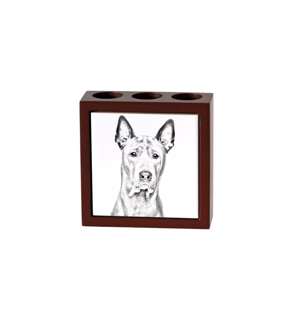 Thai Ridgeback - pen holder with a dog, desk organizer with a print, personalized desk decoration from the Art-Dog brand.