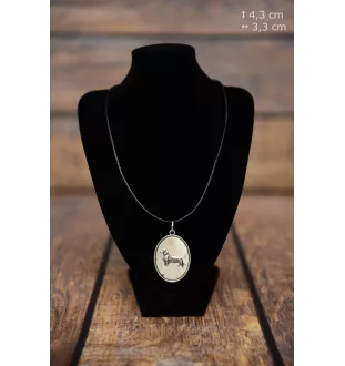 Dachshund Rauhhaar, Dackel, Teckel - Halskette mit Hund, Anhänger für Hundemama, einzigartiger Schmuck der Marke Art-Dog