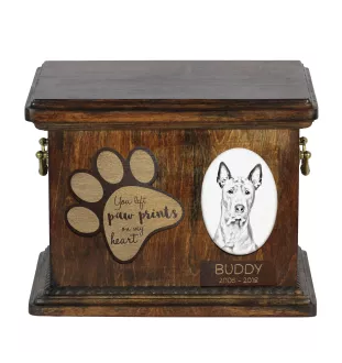 Thai Ridgeback urna z płytką ceramiczną Art-Dog