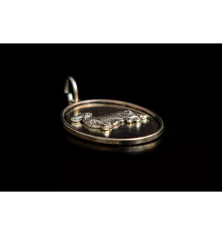 Jamnik szorstkowłosy III naszyjnik z medalikiem Art-Dog