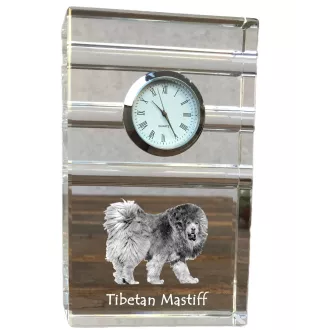 Mastif tybetański zegar trój-paskowy z psem Art-Dog