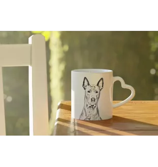 Thai Ridgeback - cup with a dog, adorable cup with a heart-shaped handle, universal gift from the Art-Dog brand