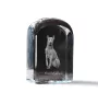 Thai Ridgeback - crystal cube with a photo, photo of a dog in crystal, cubic paperweight from Art-Dog brand