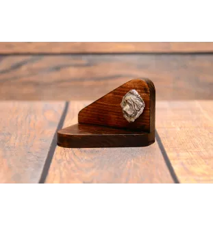 Tibetan Mastiff, Do khyi - wooden candle holder with a dog, tealight holder, a memorial place for a dog by Art-Dog brand