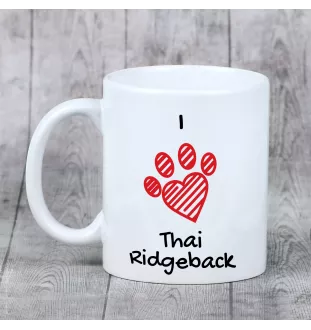 Thai Ridgeback - cup with a dog, cute cup with graphics, a gift with your photo from the Art-Dog brand
