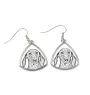 Dachshund Wire-haired, Wiener dog, Badger dog - dog earrings, hanging earrings with a picture, personalized jewelry with Art-Dog brand print