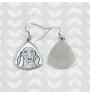 Dachshund Rauhhaar, Dackel, Teckel - Hund Ohrringe, hängende Ohrringe mit Bild, personalisierter Schmuck mit dem Aufdruck der Marke Art-Dog