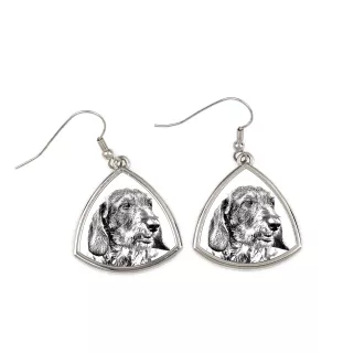 Dachshund Wire-haired, Wiener dog, Badger dog I - dog earrings, hanging earrings with a picture, personalized jewelry with Art-Dog brand print