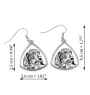 Dachshund Wire-haired, Wiener dog, Badger dog I - dog earrings, hanging earrings with a picture, personalized jewelry with Art-Dog brand print