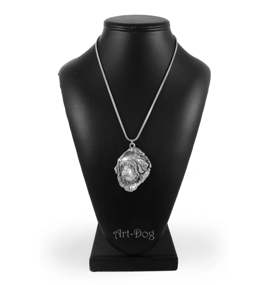 Dogue du Tibet, mastiff du Tibet - un collier avec un chien, un pendentif de chien sur une chaîne en argent, un bijou unique de la marque Art-Dog