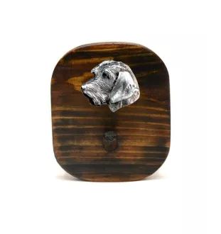 Dachshund Wire-haired, Wiener dog, Badger dog II - leash hanger, medal hanger with dog, key hook from Art-Dog brand