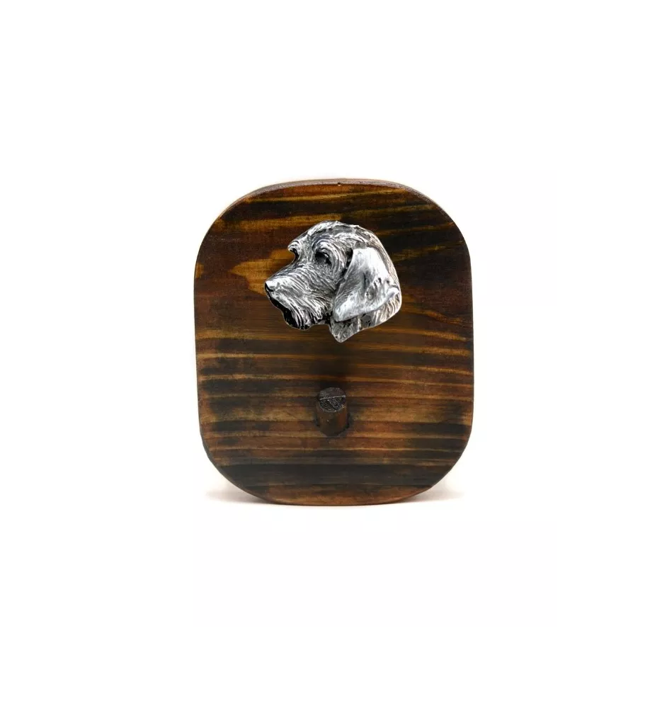 Teckel à poil dur, Chien-saucisse II - porte-clés, porte-clés avec chien pour les médailles, crochet pour les clés de la marque Art-Dog