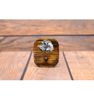 Teckel à poil dur, Chien-saucisse II - porte-clés, porte-clés avec chien pour les médailles, crochet pour les clés de la marque Art-Dog