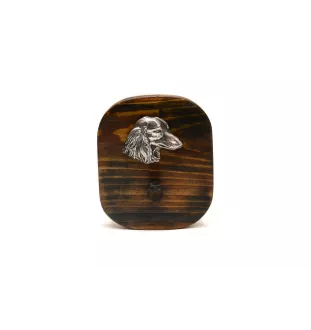 Teckel à poil dur, Chien-saucisse - porte-clés, porte-clés avec chien pour les médailles, crochet pour les clés de la marque Art-Dog