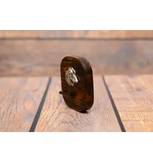 Teckel à poil dur, Chien-saucisse - porte-clés, porte-clés avec chien pour les médailles, crochet pour les clés de la marque Art-Dog