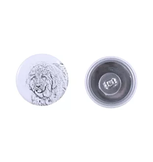 Dogue du Tibet, mastiff du Tibet - boucles d'oreilles uniques avec un chien, votre animal de compagnie sur un porte-clés, marque propre Art-Dog