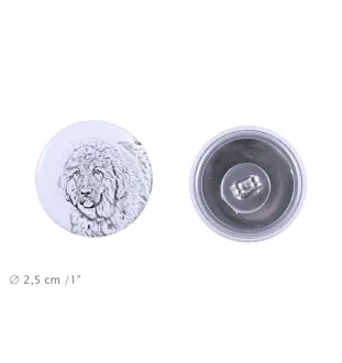 Dogue du Tibet, mastiff du Tibet - boucles d'oreilles uniques avec un chien, votre animal de compagnie sur un porte-clés, marque propre Art-Dog