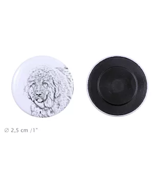 Do khyi, Tibetdogge, Tibetanische Dogge, Tibetmastiff Magnet mit einem Hundepfotenabdruck, außergewöhnlich leicht, starker Magnet, handgefertigtes Produkt der Marke Art-Dog