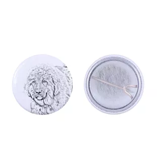 Dogue du Tibet, mastiff du Tibet - badge avec votre chien, ajoutez votre propre photo, marque Art-Dog