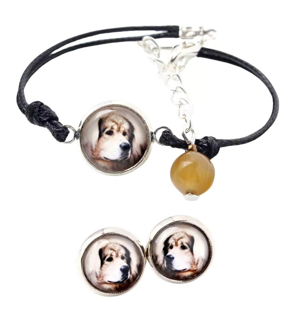 Do khyi, Tibetdogge, Tibetanische Dogge, Tibetmastiff - Schmuckset mit Ihrem Foto, Schmuckstück für Frauen, handgefertigtes Produkt, handgefertigtes Produkt mit Leidenschaft für die Marke Art-Dog.