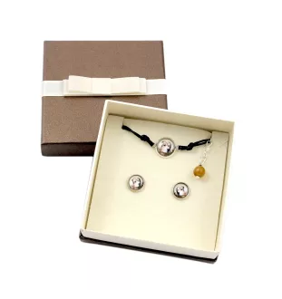Tibetan Mastiff, Do khyi - a set of jewelry with your photo, a woman's ornament, handmade item, a product made with passion for creating the Art-Dog brand.
