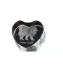 Tibetan Mastiff, Do khyi - a photo of a dog in crystal, crystal heart, unique photo frame from the Art-Dog brand