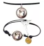 Dogue du Tibet, mastiff du Tibet - ensemble de bijoux avec votre photo, ensemble fait à la main, bracelet et collier de la marque Art.-Dog