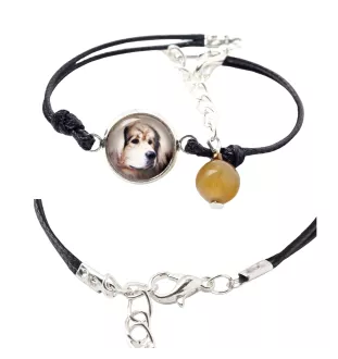 Tibetan Mastiff, Do khyi - bracelet in a box with your photo, feminine jewelry, perfect gift from Art-Dog brand