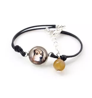 Tibetan Mastiff, Do khyi - bracelet in a box with your photo, feminine jewelry, perfect gift from Art-Dog brand
