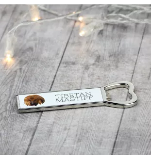 Do khyi, Tibetdogge, Tibetanische Dogge, Tibetmastiff - Flaschenöffner mit Bild und Aufschrift für Bier von Art-Dog