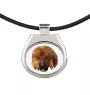 Dogue du Tibet, mastiff du Tibet - collier avec une photo et un motif géométrique de la marque Art-Dog