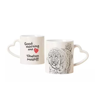 Dogue du Tibet, mastiff du Tibet - tasse avec chien, une tasse adorable avec une anse en forme de cœur, un cadeau universel de la marque Art-Dog