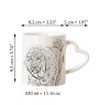 Tibetan Mastiff, Do khyi - cup with a dog, adorable cup with a heart-shaped handle, universal gift from the Art-Dog brand