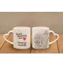 Do khyi, Tibetdogge, Tibetanische Dogge, Tibetmastiff - Tasse mit Hund, entzückende Tasse mit herzförmigem Henkel, universelles Geschenk der Marke Art-Dog