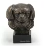 Tibet-Spaniel, Tibetan Spaniel - Hundestatue, Büste auf Steinsockel, Skulptur, Trophäe für Hundeausstellung der Marke Art-Dog