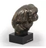 Tibet-Spaniel, Tibetan Spaniel - Hundestatue, Büste auf Steinsockel, Skulptur, Trophäe für Hundeausstellung der Marke Art-Dog