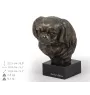 Tibet-Spaniel, Tibetan Spaniel - Hundestatue, Büste auf Steinsockel, Skulptur, Trophäe für Hundeausstellung der Marke Art-Dog