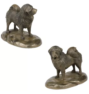 Terrier tibétain, Terrier du Tibet, Dhoki Apso - statue de chien, figurine pour bureau, trophée pour exposition canine par la marque Art-Dog
