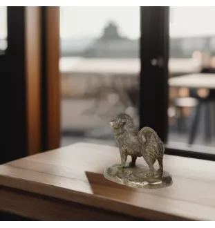 Terrier tibétain, Terrier du Tibet, Dhoki Apso - statue de chien, figurine pour bureau, trophée pour exposition canine par la marque Art-Dog