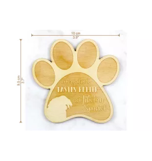 Tibet-Spaniel, Tibetan Spaniel - Tasse Untersetzer, graviert Untersetzer mit Hund, Geschenk für Hundeliebhaber von Art-Dog Marke