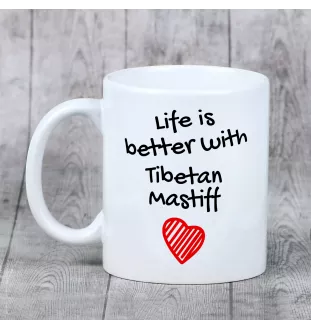 Dogue du Tibet, mastiff du Tibet - tasse avec chien, tasse avec photo, cadeau personnalisé de la marque Art-Dog